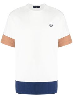FRED PERRY футболка с контрастной отделкой