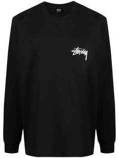 Stussy толстовка с круглым вырезом и логотипом