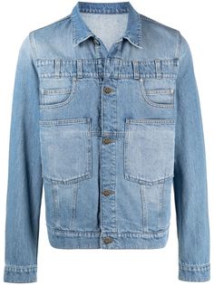 Balmain джинсовая куртка с накладными карманами