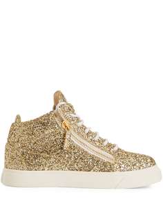 Giuseppe Zanotti высокие кроссовки Kriss с блестками