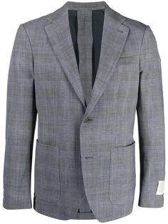 Traiano Milano однобортный пиджак в клетку