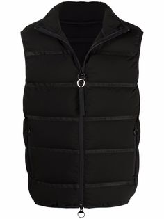 Armani Exchange дутый жилет с жаккардовым логотипом