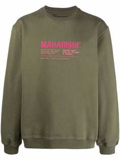 Maharishi футболка из органического хлопка с логотипом
