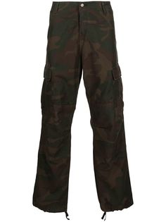 Carhartt WIP брюки карго с камуфляжным принтом