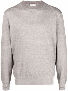 Ermenegildo Zegna меланжевый джемпер с круглым вырезом