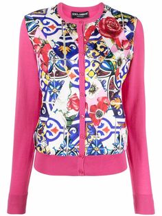 Dolce & Gabbana кардиган с принтом Majolica