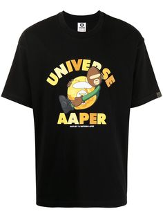 AAPE BY *A BATHING APE® футболка с принтом Aaper Universe