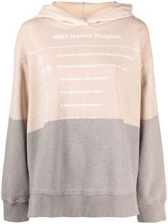 MM6 Maison Margiela худи с логотипом и вставками