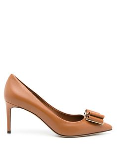 Salvatore Ferragamo туфли-лодочки Double Bow 70