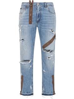Dolce & Gabbana джинсы прямого кроя с эффектом потертости