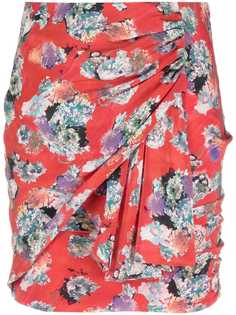 IRO юбка со сборками и цветочным принтом