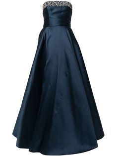 Carolina Herrera декорированное платье без бретелей