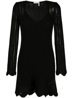 See by Chloé платье с V-образным вырезом и фестонами