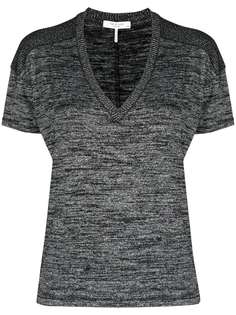 Rag & Bone футболка тонкой вязки с V-образным вырезом