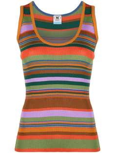 M Missoni полосатый топ без рукавов
