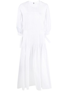 Jil Sander платье с пышными рукавами и складками