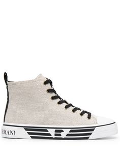 Emporio Armani кеды с логотипом