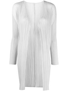 Pleats Please Issey Miyake кардиган миди со складками