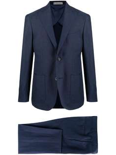 Corneliani костюм узкого кроя с однобортным пиджаком
