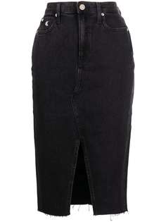 Calvin Klein Jeans джинсовая юбка с завышенной талией