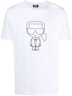 Karl Lagerfeld футболка с принтом Ikonik