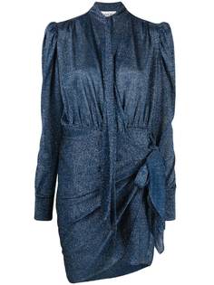 LANVIN драпированное платье с люрексом