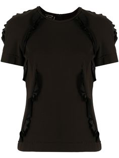 LANVIN Pre-Owned блузка с короткими рукавами и оборками