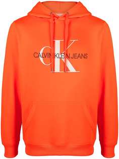 Calvin Klein Jeans худи с кулиской и вышитым логотипом