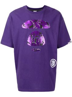 AAPE BY *A BATHING APE® футболка с длинными рукавами и графичным принтом