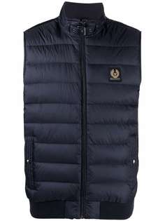 Belstaff дутый жилет с нашивкой-логотипом