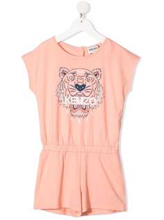 Kenzo Kids ромпер из джерси с принтом