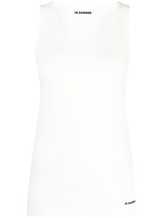 Jil Sander топ без рукавов с логотипом
