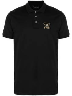 Emporio Armani рубашка поло с нашивкой-логотипом