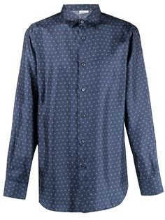 Brioni рубашка с геометричным принтом