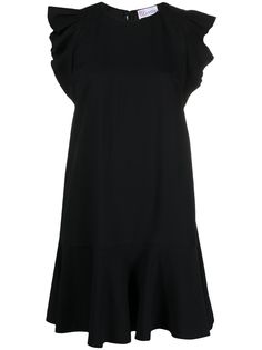 RED Valentino платье мини с оборками на плечах