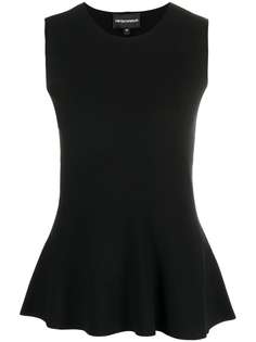 Emporio Armani длинный топ без рукавов