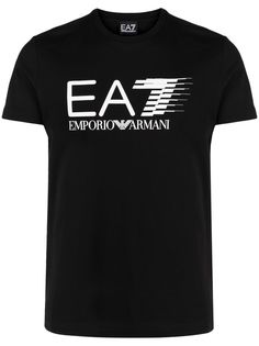 Ea7 Emporio Armani футболка с круглым вырезом и логотипом