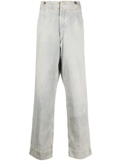 Maison Margiela прямые брюки в тонкую полоску