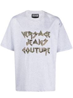 Versace Jeans Couture футболка с аппликацией логотипа