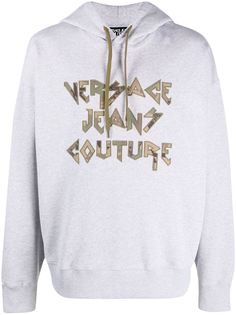 Versace Jeans Couture худи с аппликацией логотипа
