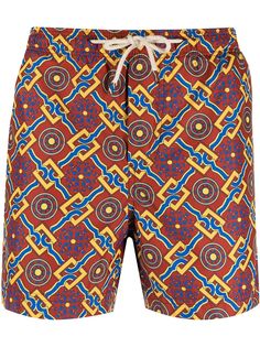 PENINSULA SWIMWEAR плавки-шорты с геометричным принтом