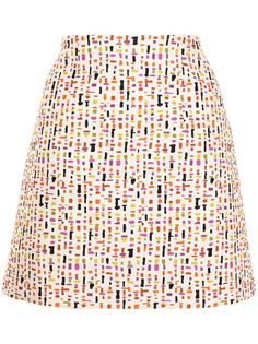 Paule Ka жаккардовая юбка мини с геометричным узором