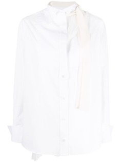 Sacai рубашка с манишкой