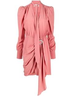 LANVIN платье с длинными рукавами и драпировкой
