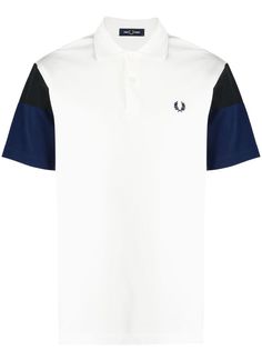 FRED PERRY рубашка поло с контрастными рукавами