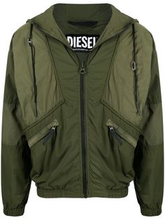 Diesel куртка с капюшоном и вставками