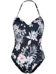 Emporio Armani купальник с завязками и цветочным принтом