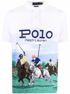 Polo Ralph Lauren рубашка поло с графичным принтом