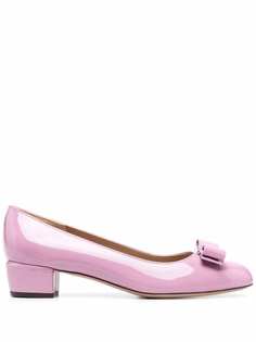 Salvatore Ferragamo туфли с логотипом и бантом