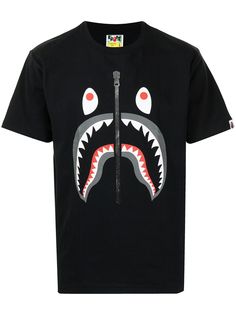 A BATHING APE® футболка с принтом Shark